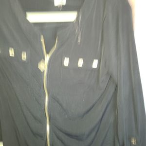 Size small Anne Klein zip blouse